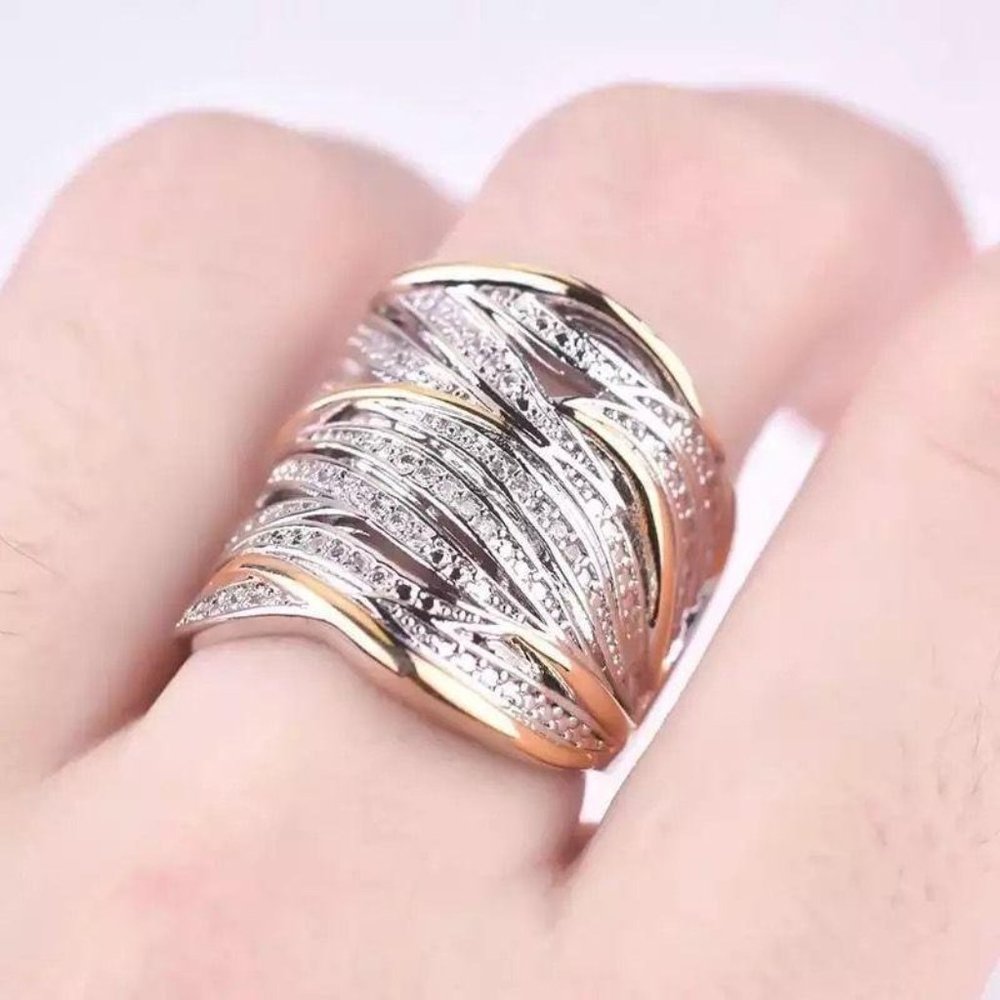 BRAND NEW 925 Sterling Silver Braided Finger Ring - Picture 4 of 5